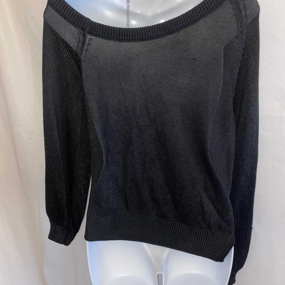 Michelle Mason black Sweater Top - Picture 7 of 9